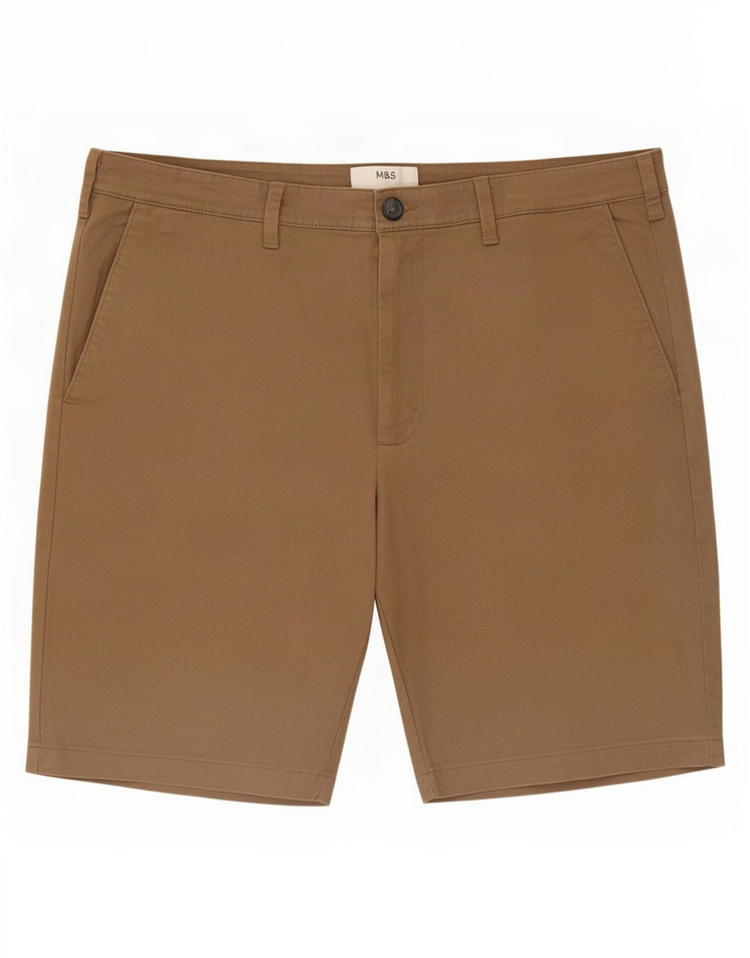 Pantaloncini chino da uomo Marks & Spencer grandi W36 in cotone beige