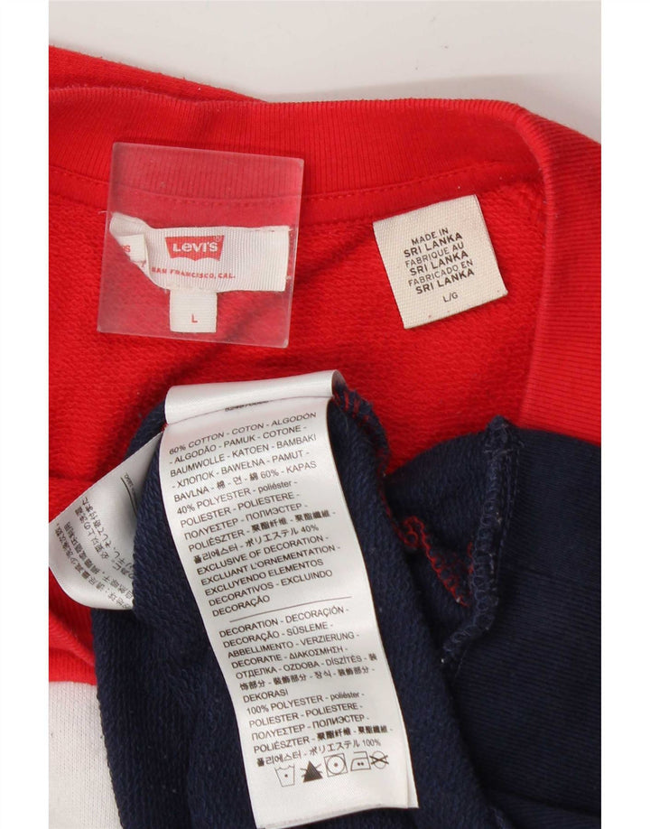 Levi's - Felpa da donna, maglione, UK 16, grande, multicolore, color block