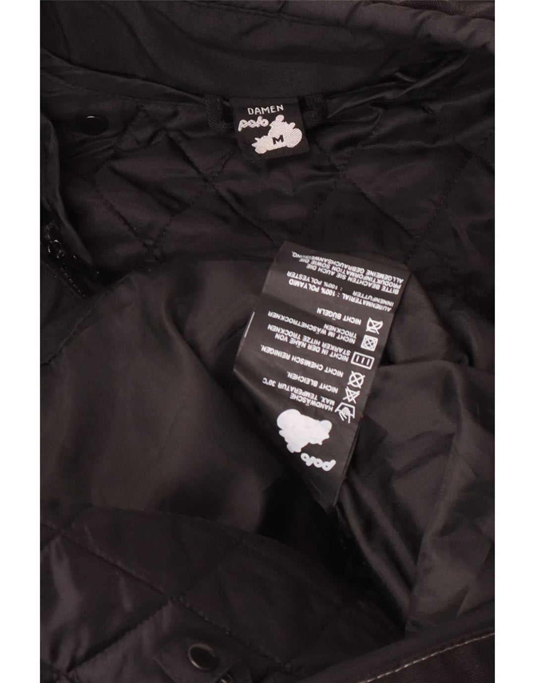 Giacca da motociclista da donna POLO UK 14 Medium Black Colourblock