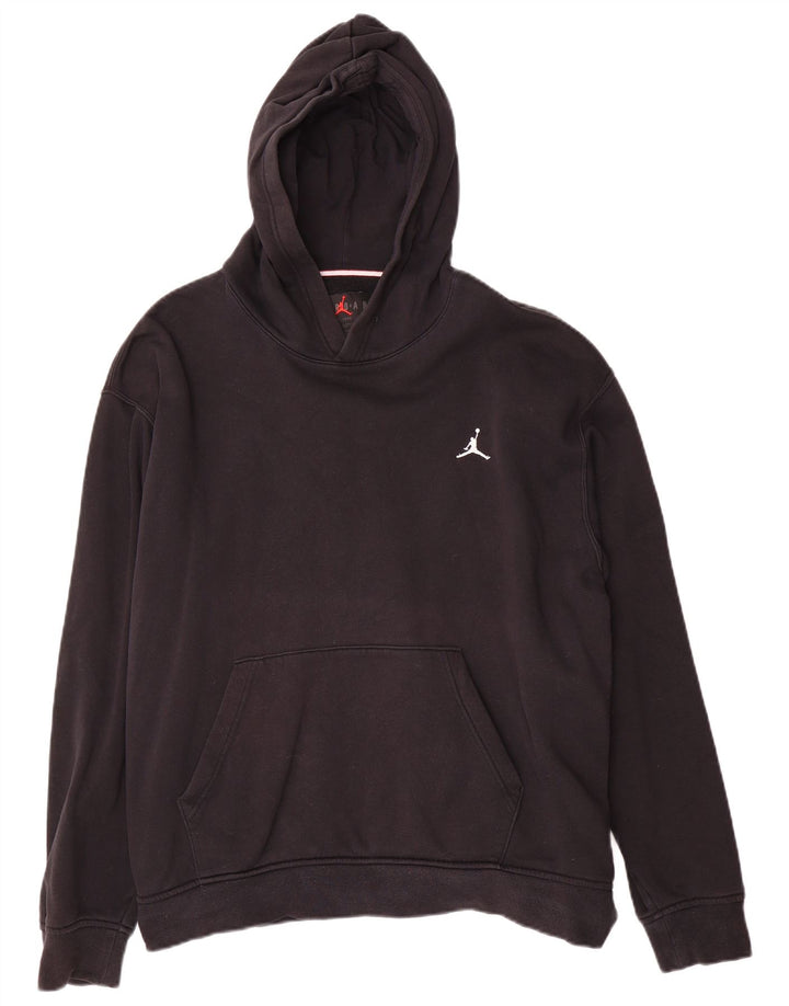 Felpa con cappuccio da uomo Jordan Large in cotone nero