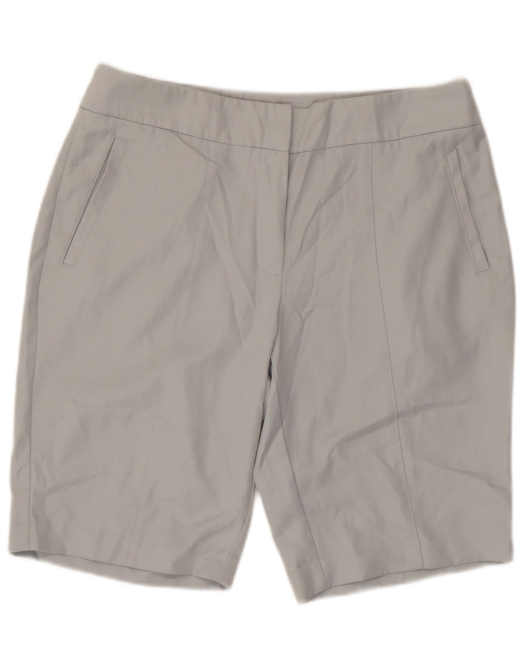 Pantaloncini chino da golf da donna Izod US 12 Large W36 poliestere grigio