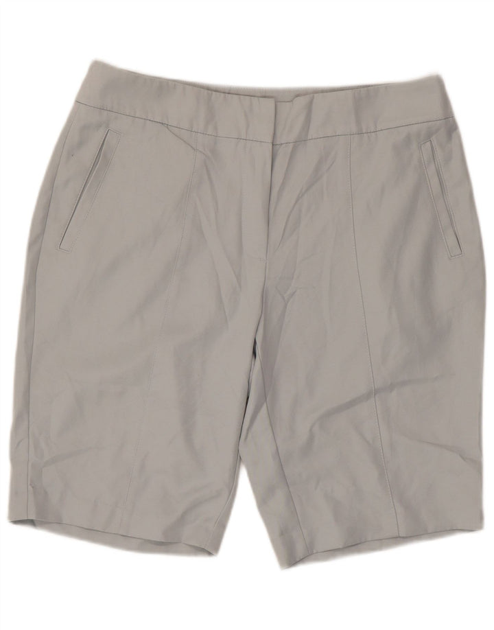 Pantaloncini chino da golf da donna Izod US 12 Large W36 poliestere grigio