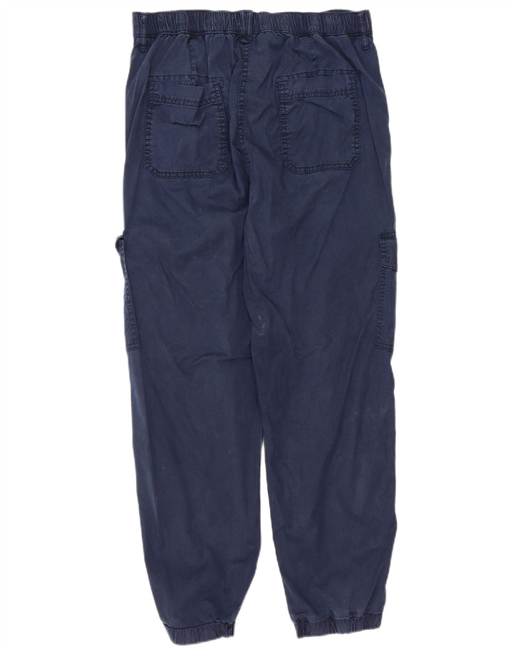 Pantaloni cargo da donna Marks & Spencer UK 12 medi W32 L27 Blu navy