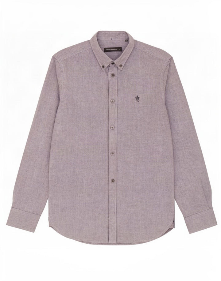 Camicia da uomo French Connection piccola in cotone grigio