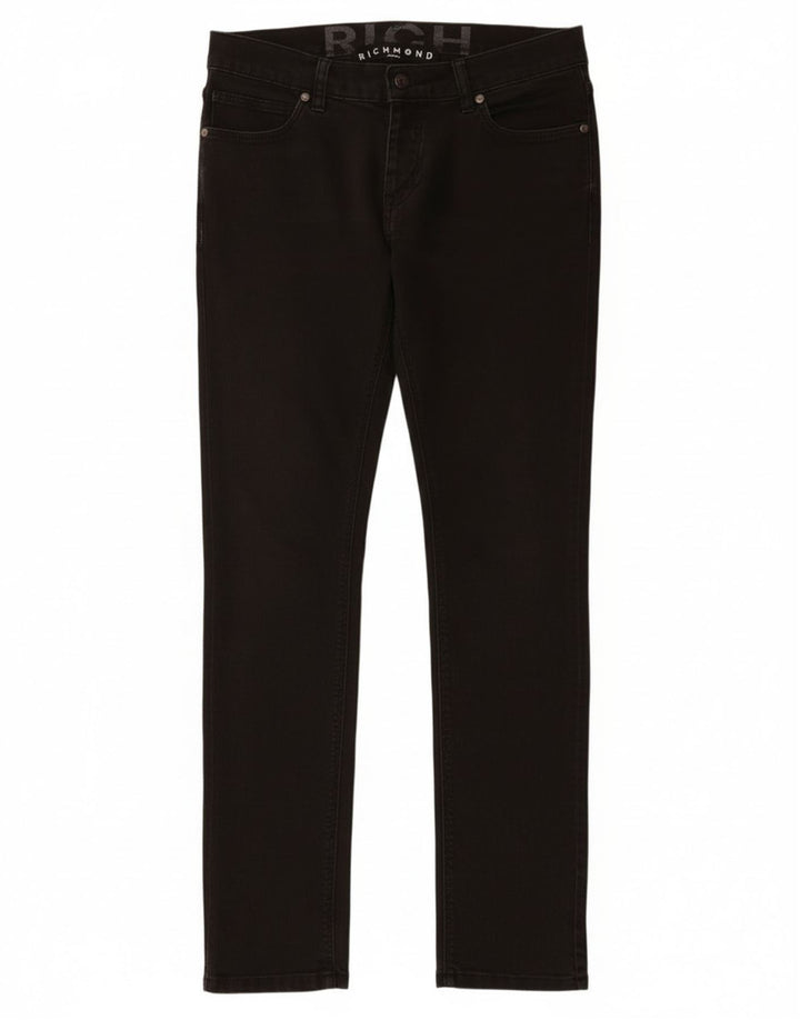 Jeans slim da donna Richmond W30 L32 cotone nero