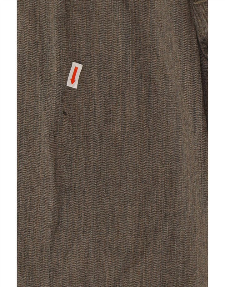 DOCKERS Mens Relaxed Fit Capri Suit Trousers W40 L25 Grey Herringbone Vintage Dockers and Second-Hand Dockers from Messina Hembry 