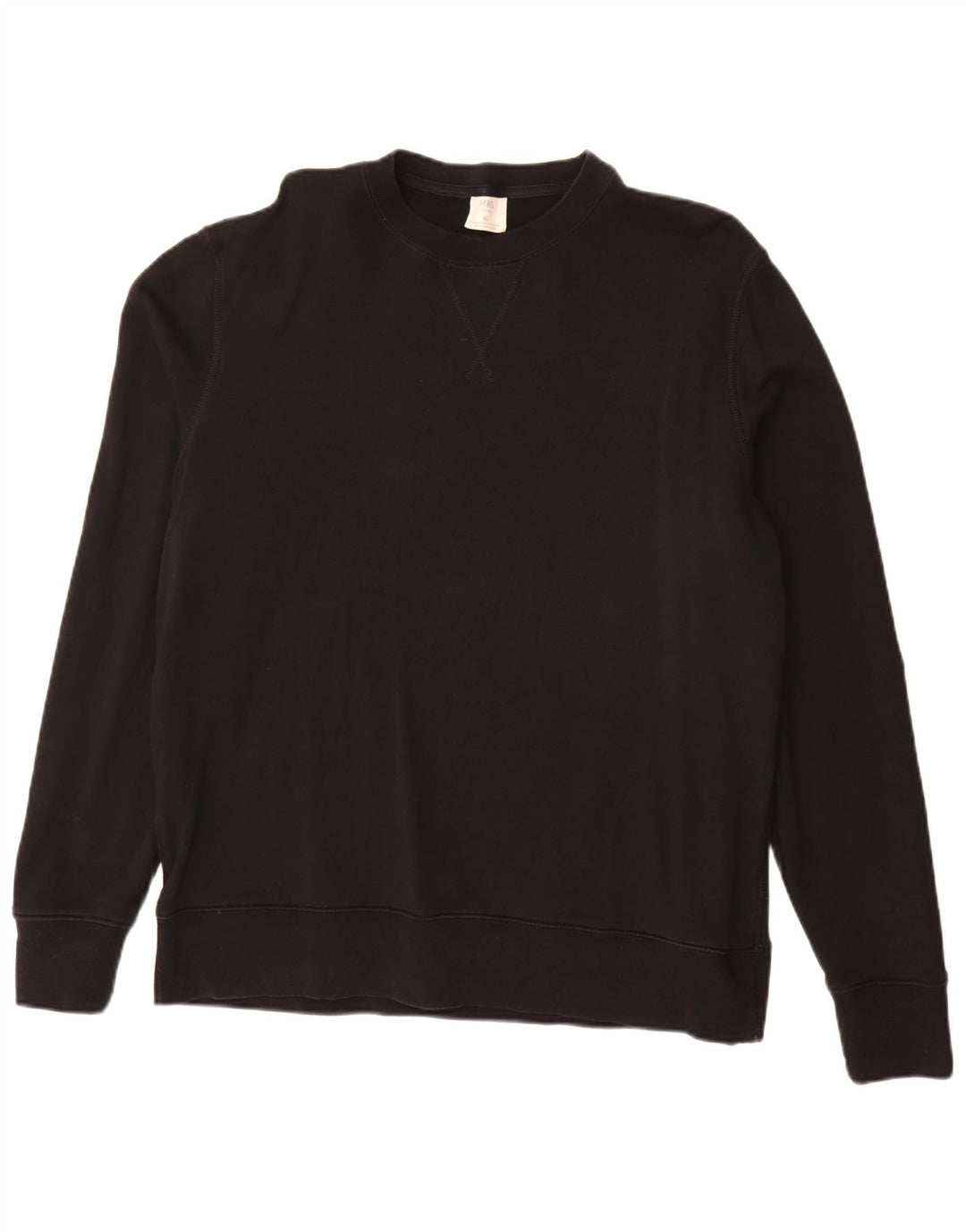 Felpa da uomo Marks & Spencer maglione XL cotone nero