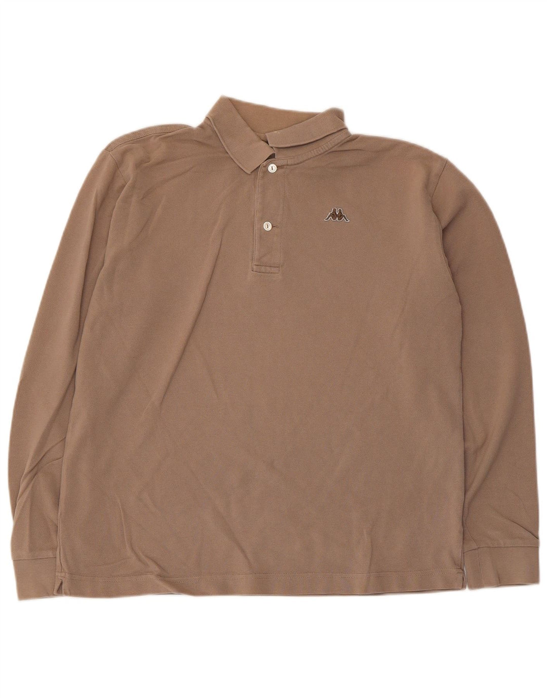 Polo Kappa Uomo Manica Lunga Small Grigio Cotone