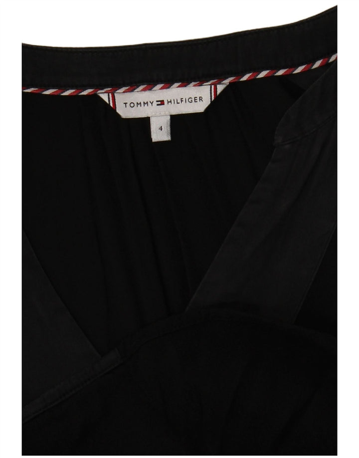 Camicetta a maniche lunghe oversize da donna Tommy Hilfiger Top US 4 Small Nero