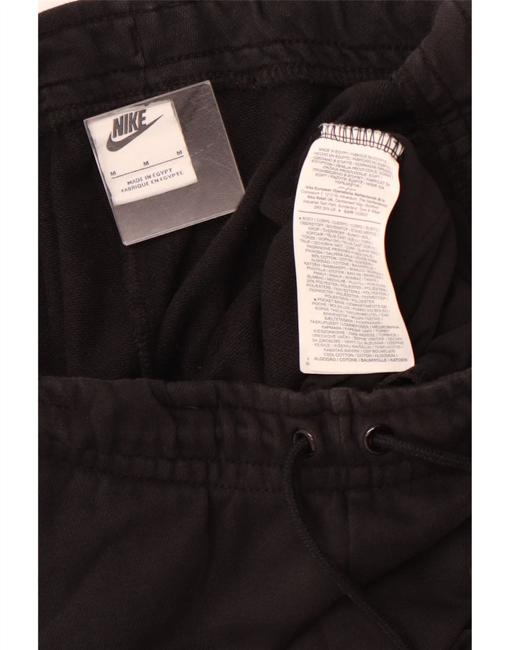 NIKE Mens Tracksuit Trousers Joggers Medium  Black Cotton