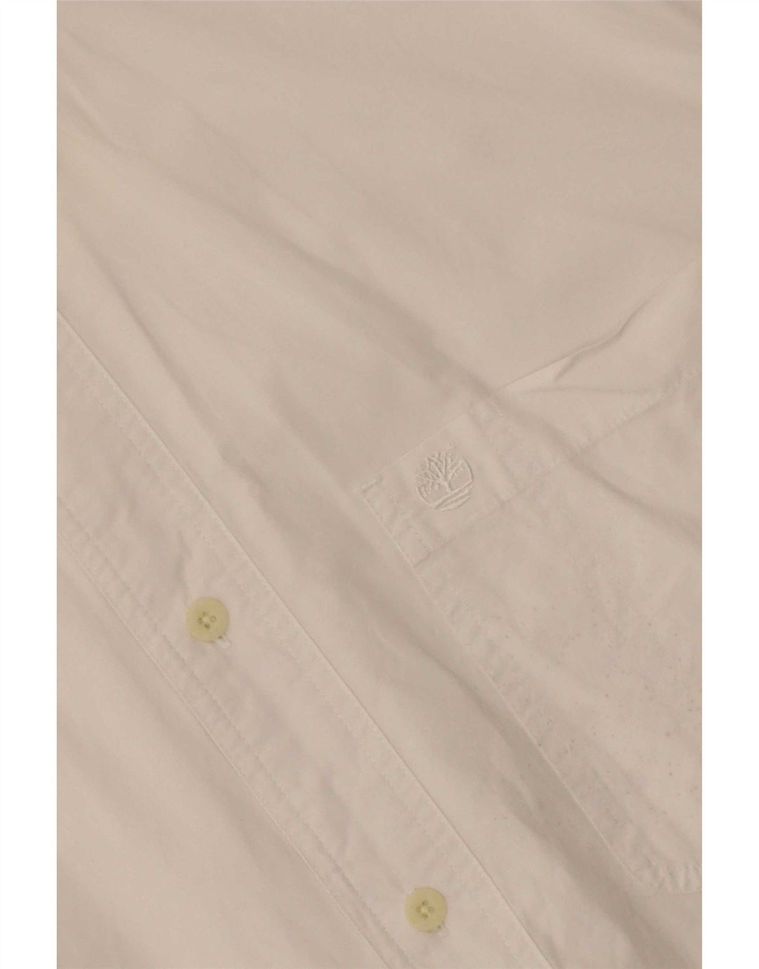 Camicia da uomo Timberland grande in cotone bianco