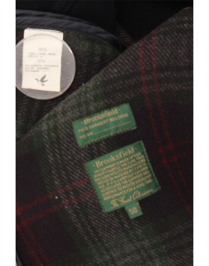 Montgomery con cappuccio da uomo Brooksfield IT 50 Large in lana blu navy