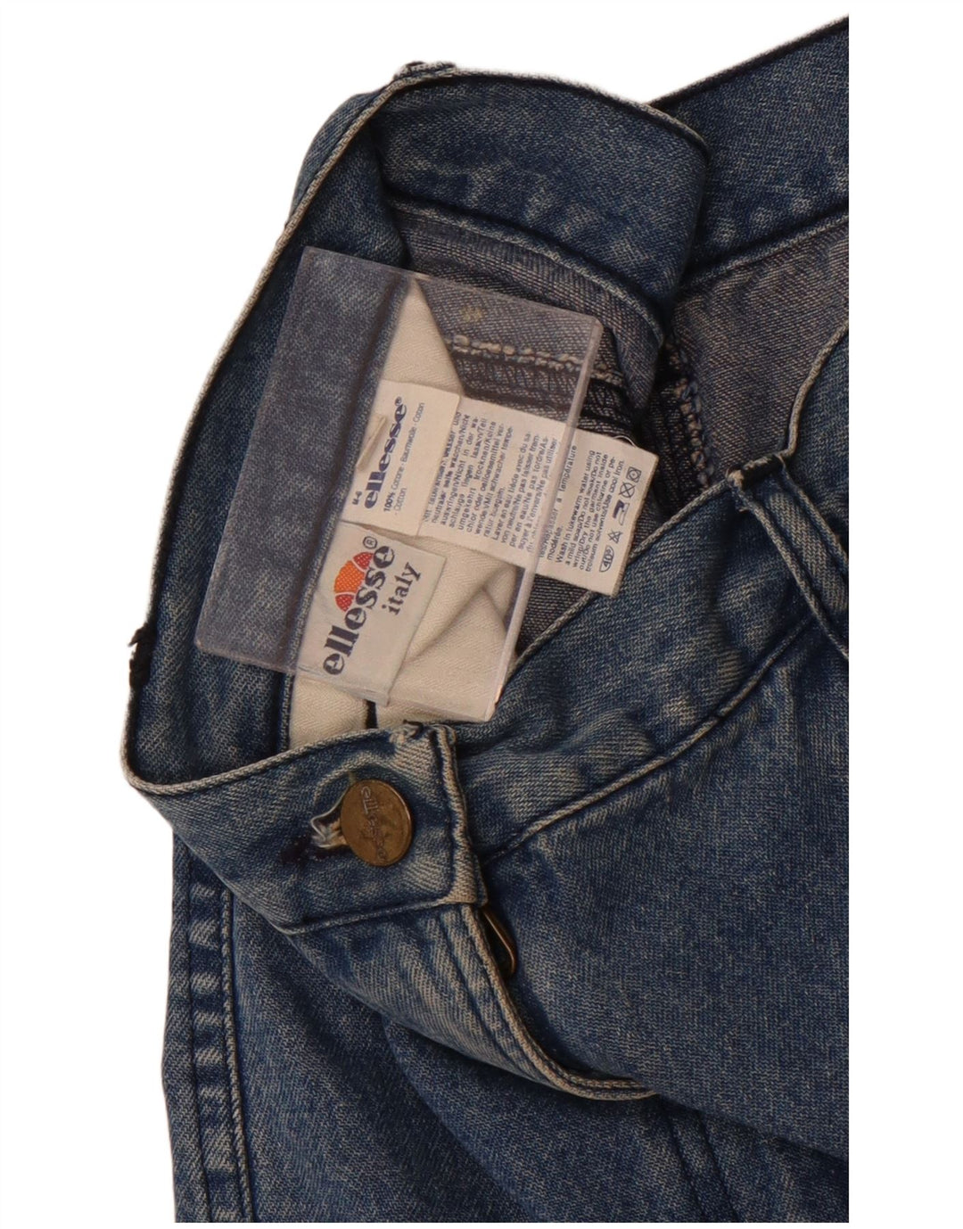 Gonna in denim da donna Ellesse media W28 cotone blu