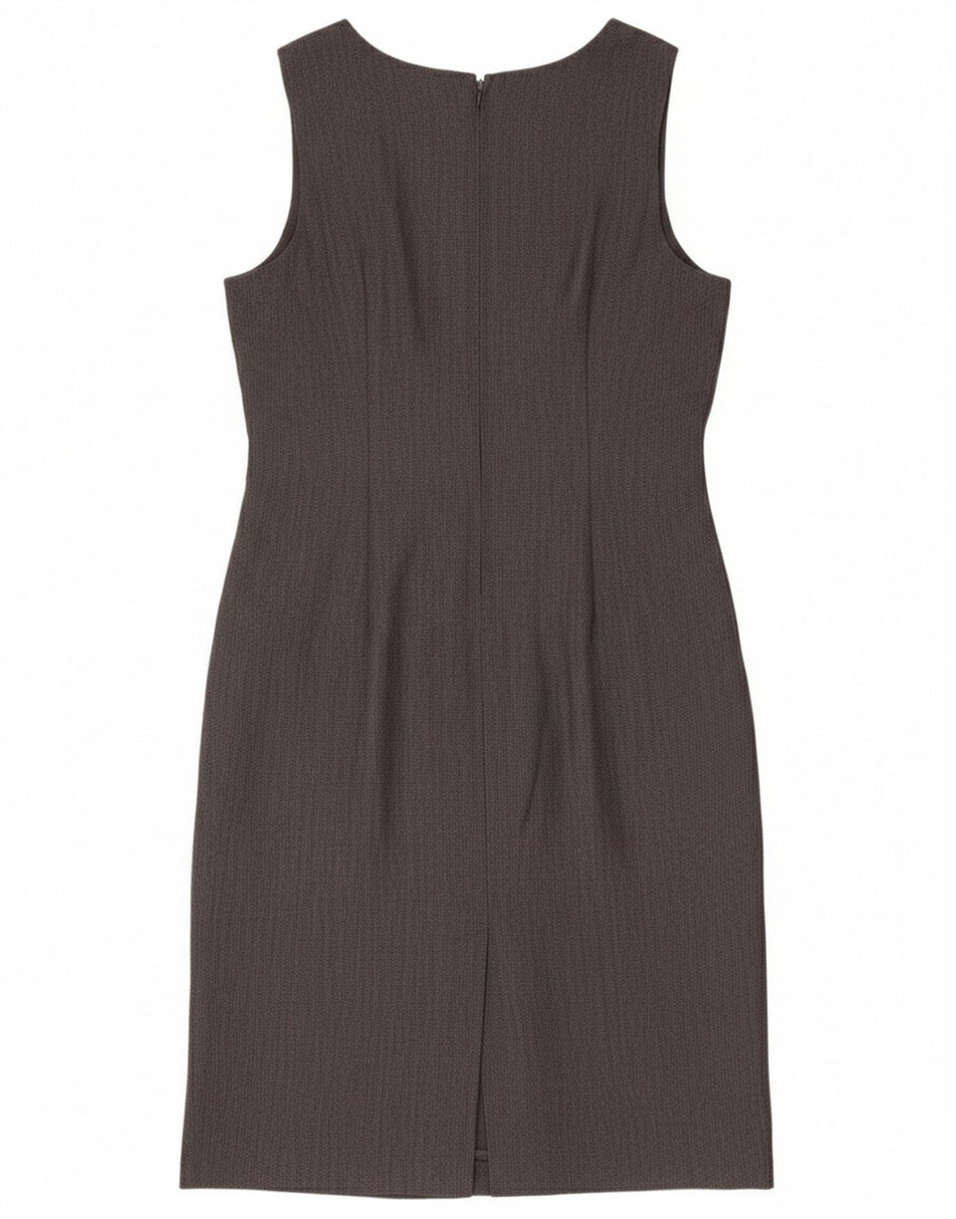 Abito tubino senza maniche vintage da donna UK 12 Grigio medio