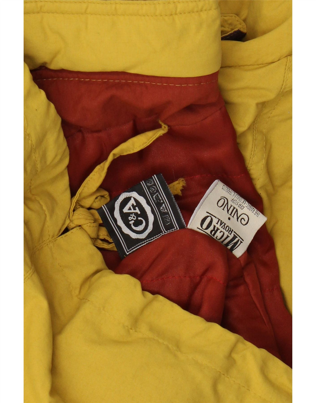 C&A Giacca antipioggia da uomo UK 18 XL Nylon giallo