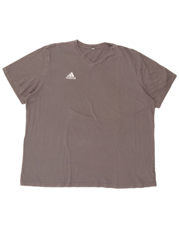 T-shirt da uomo Adidas Top 2XL in cotone grigio