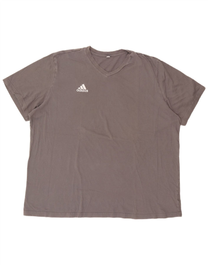 T-shirt da uomo Adidas Top 2XL in cotone grigio