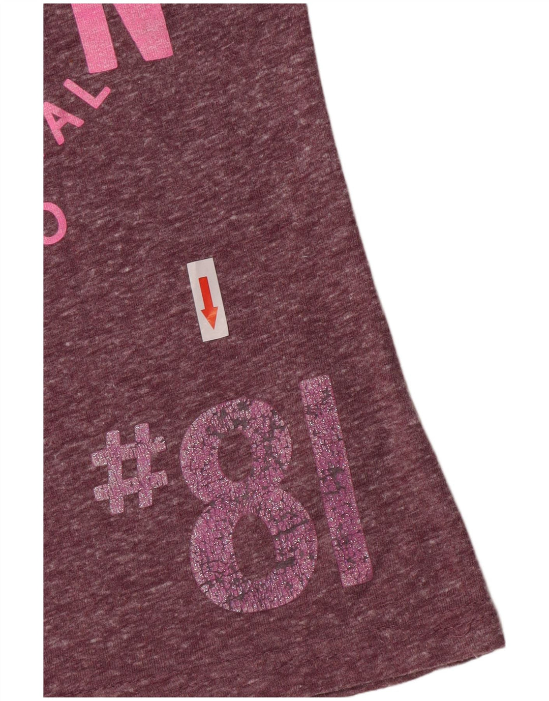 T-shirt grafica da donna Superdry Top UK 10 Small Viola Poliestere