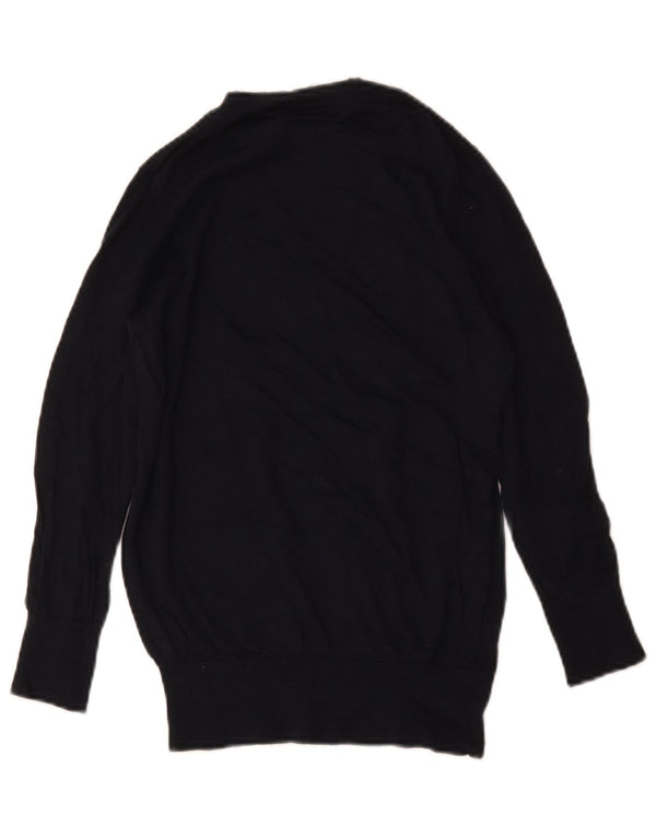 Maglione maglione girocollo da donna Gap UK 10 piccolo lana blu navy