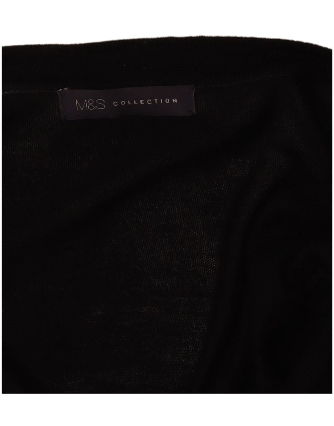 Maglione cardigan aperto da donna Marks & Spencer UK 14 medio nero