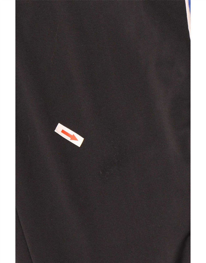 Pantaloni da tuta grafica Reebok da uomo Small in poliestere color block nero