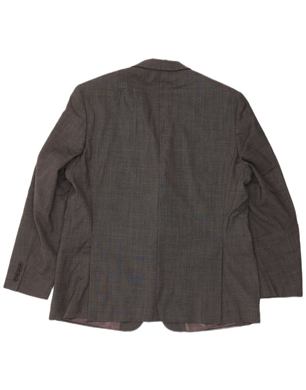 Giacca blazer a 2 bottoni lunga da uomo Ralph Lauren UK 46 2XL grigio classico