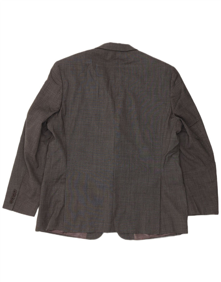 Giacca blazer a 2 bottoni lunga da uomo Ralph Lauren UK 46 2XL grigio classico