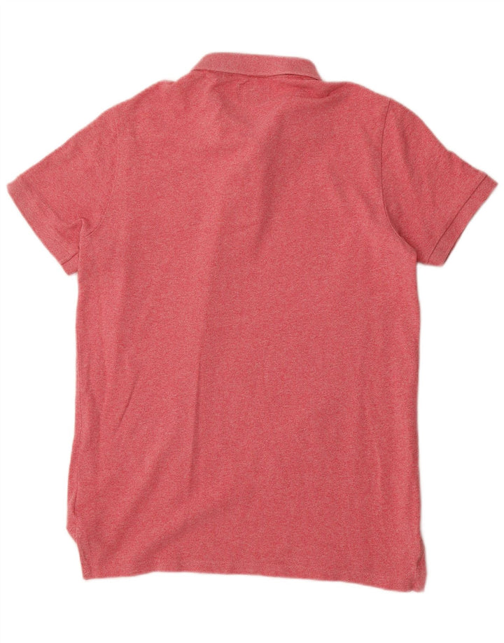 Polo da uomo Superdry grande in cotone screziato rosa