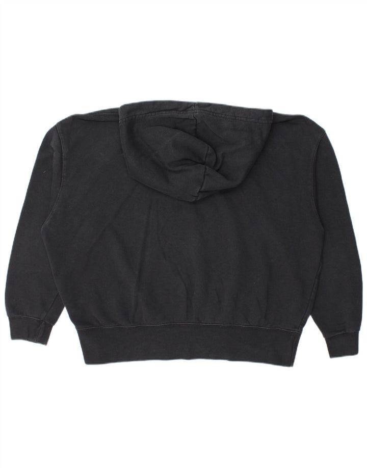 Felpa con cappuccio oversize da donna Nike UK 10 piccola in cotone nero