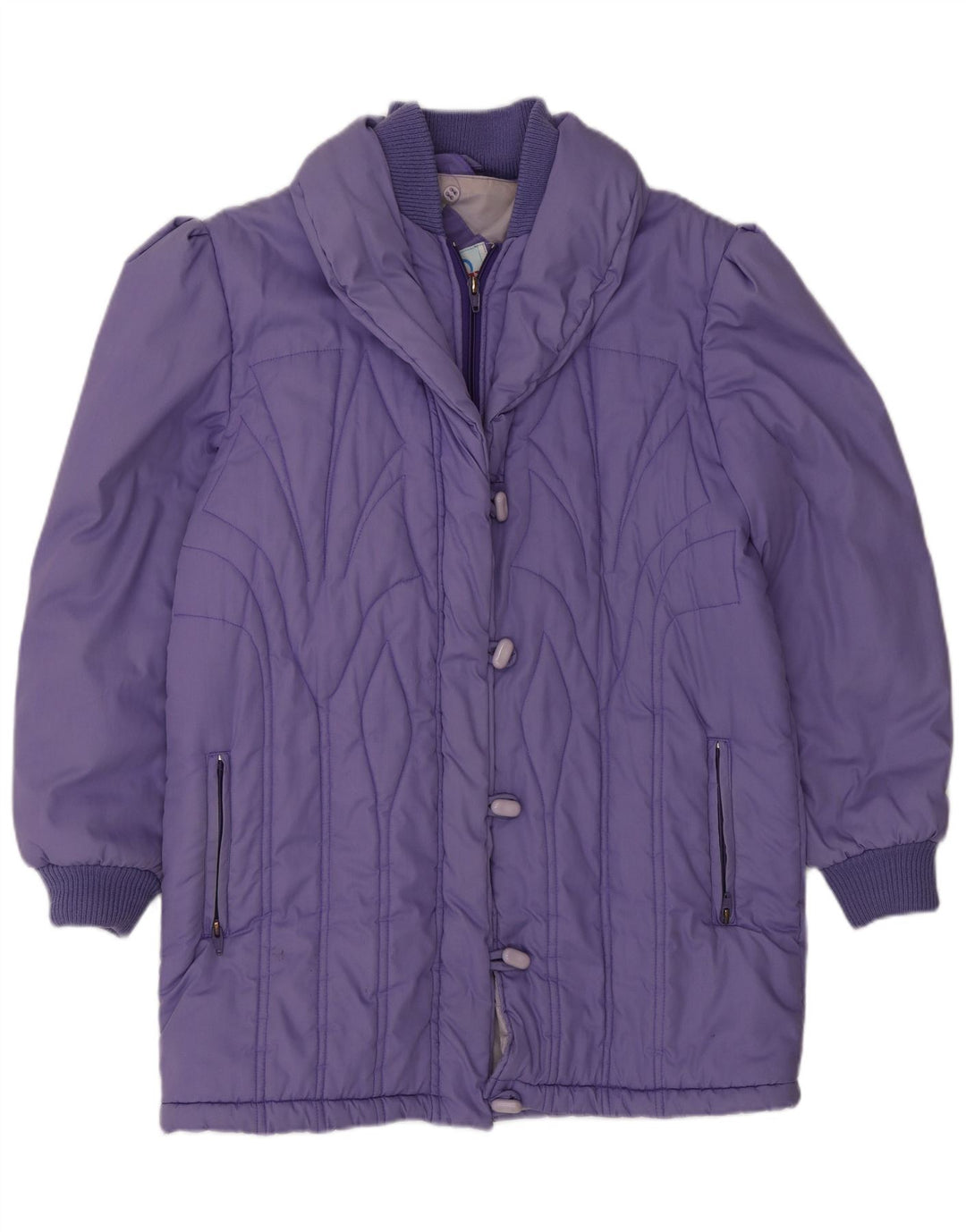 Cappotto imbottito da donna Univers EU 42 Large Viola Poliestere