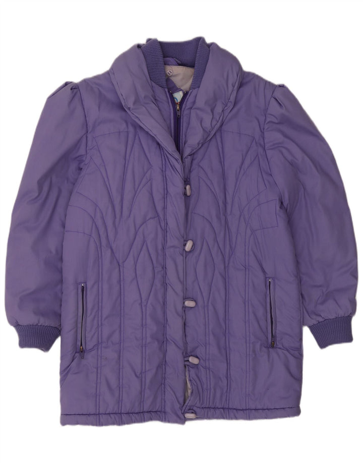 Cappotto imbottito da donna Univers EU 42 Large Viola Poliestere