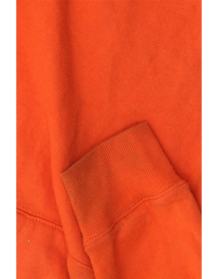 Felpa con cappuccio grafica da bambino Volcom 9-10 anni in cotone arancione medio