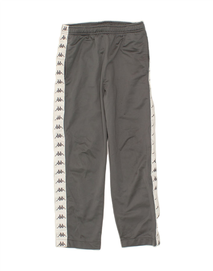 KAPPA Girls Graphic Full Tracksuit 9-10 Years Grey Colourblock Polyester Vintage Kappa and Second-Hand Kappa from Messina Hembry 
