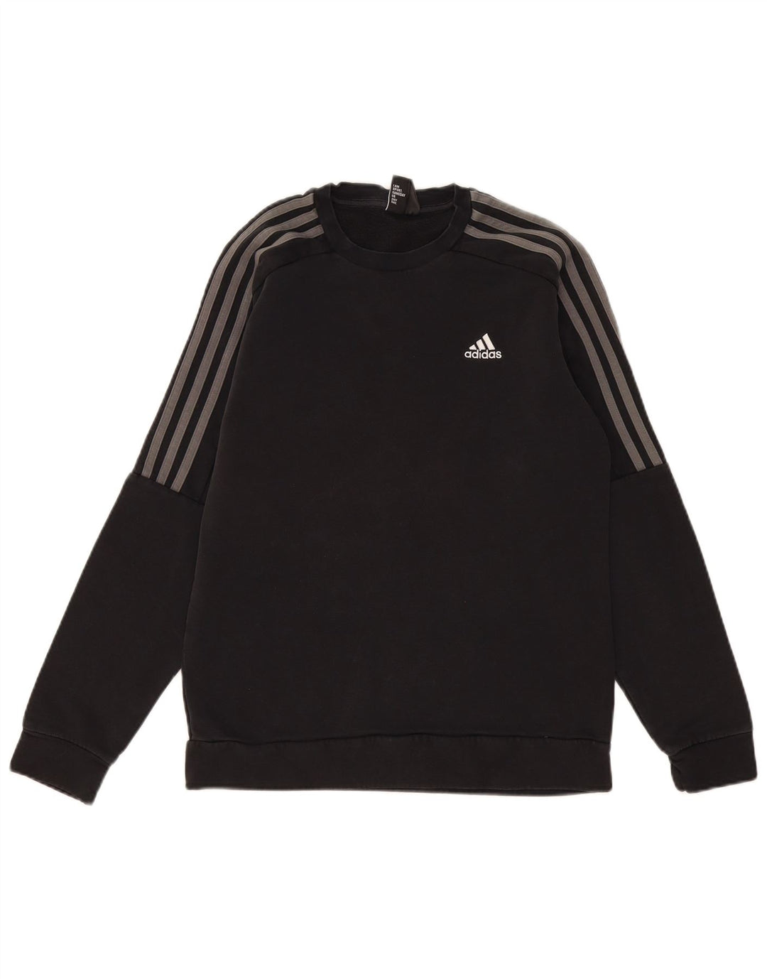 Felpa Adidas Uomo Maglione Piccolo Cotone Nero
