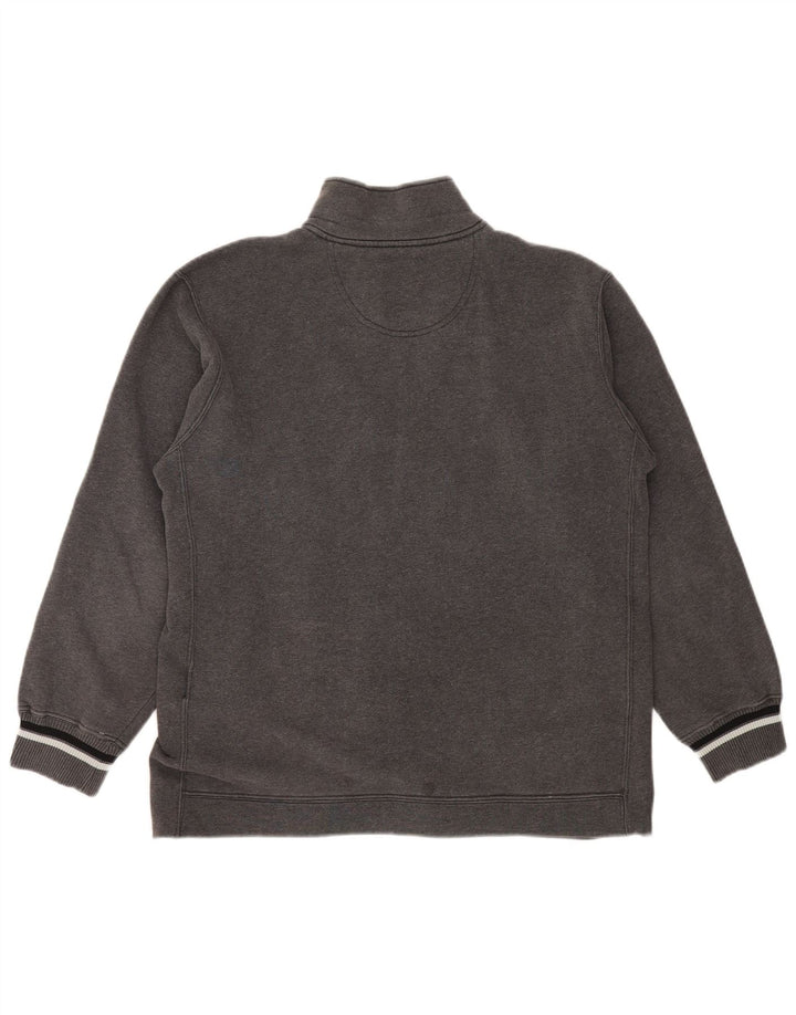 Felpa da uomo con collo con zip CHAMPION Maglione XL Cotone grigio