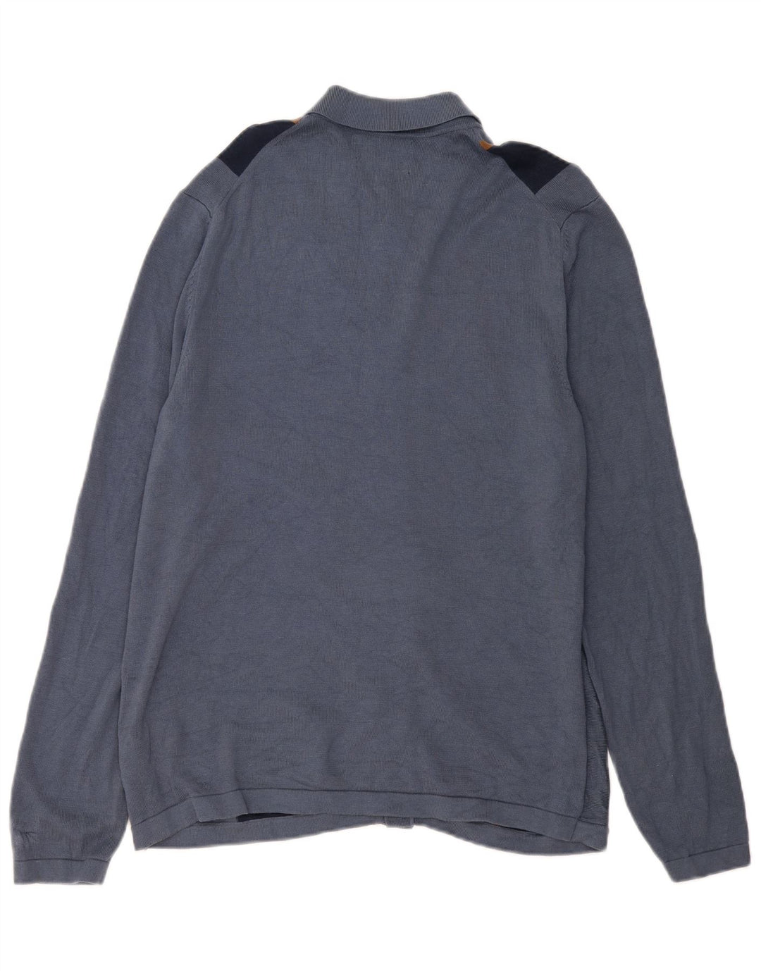 Maglione cardigan da uomo Marks & Spencer grande cotone a righe blu