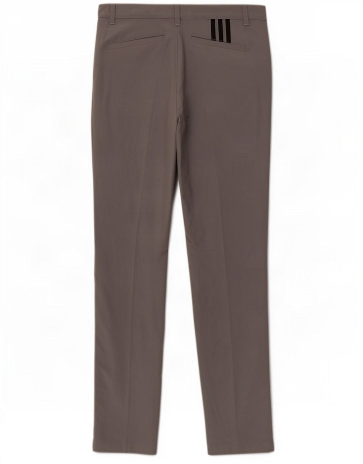 Pantaloni chino slim da uomo Adidas W32 L34 poliestere grigio
