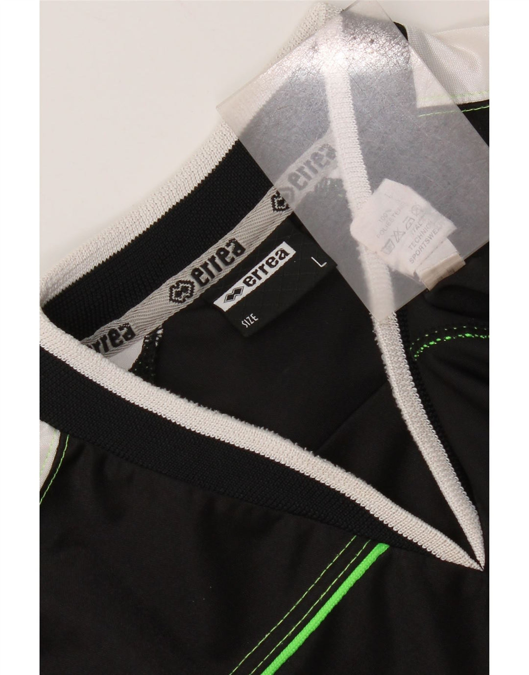 Errea Maglia da uomo a maniche lunghe grande in poliestere color block nero