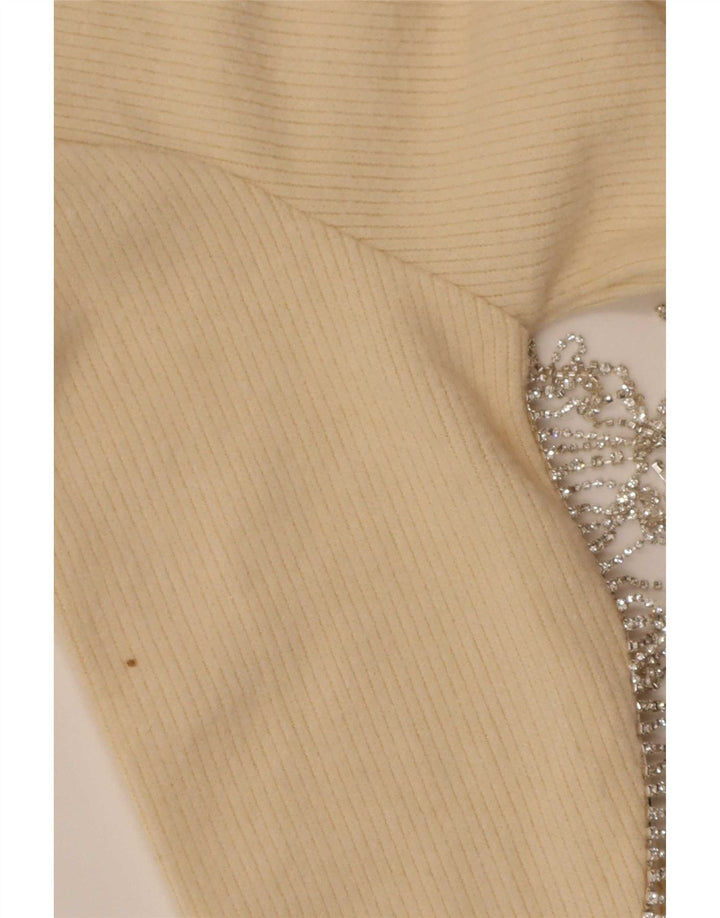 Top Zara da donna a maniche lunghe UK 10 piccolo giallo