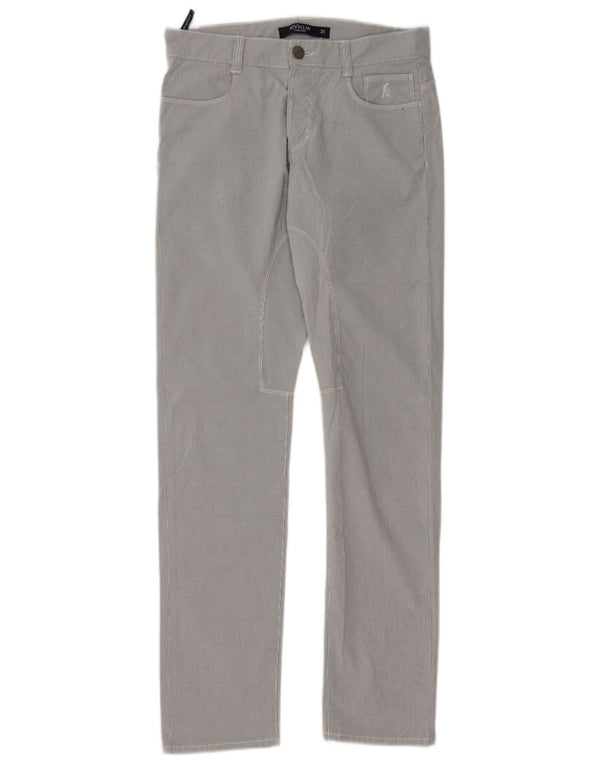 SIVIGLIA Pantaloni Casual Slim Uomo W31 L34 Cotone Gessato Blu