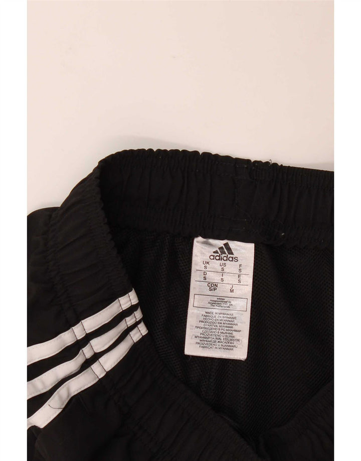 Pantaloncini sportivi Adidas da uomo piccoli in poliestere nero