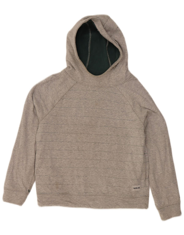 Felpa con cappuccio oversize da donna Hurley UK 10 Small Grigio a righe
