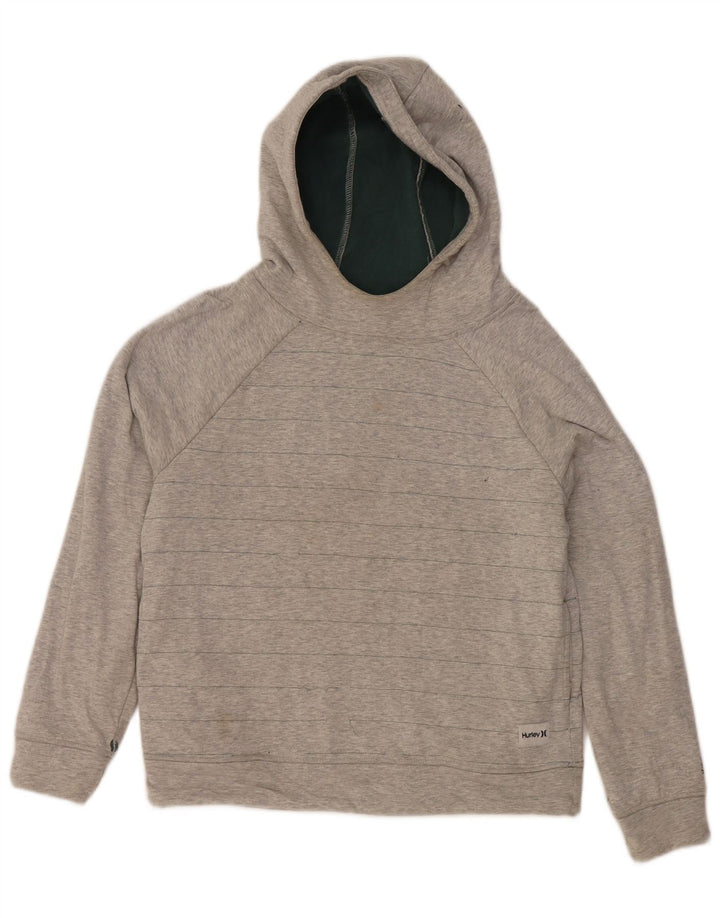 Felpa con cappuccio oversize da donna Hurley UK 10 Small Grigio a righe