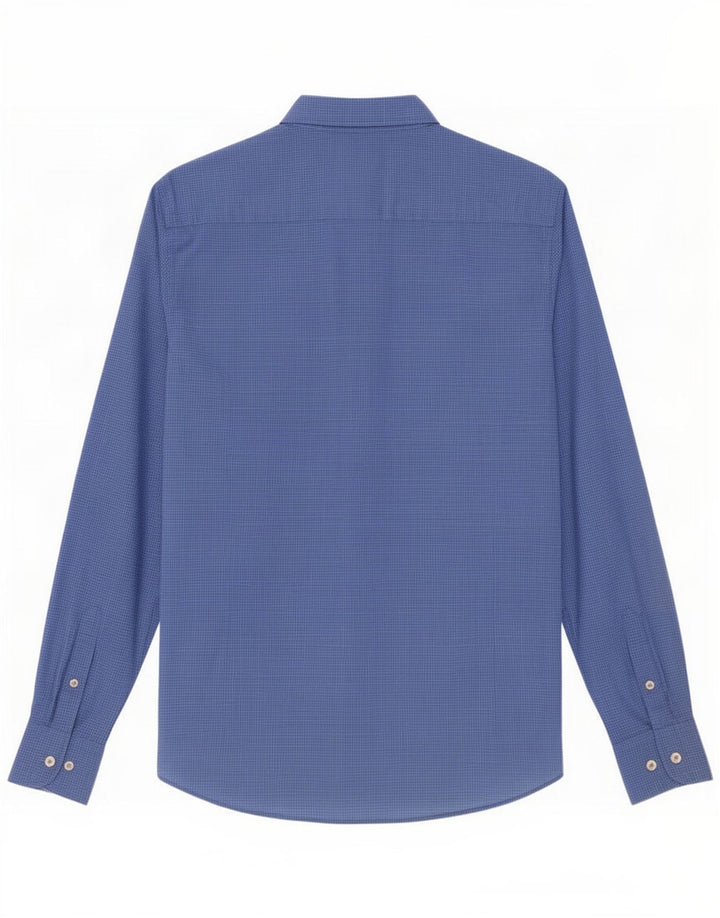 Camicia da uomo Massimo Dutti XL in cotone a quadri blu