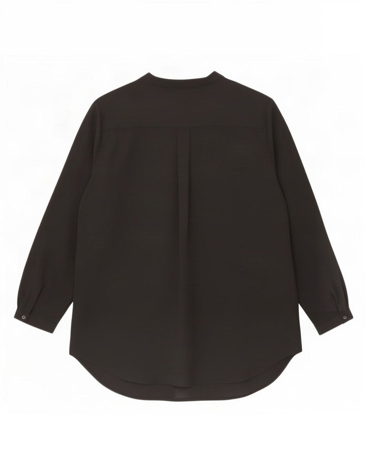 Top tunica a maniche lunghe da donna Marks & Spencer UK 22 3XL poliestere nero