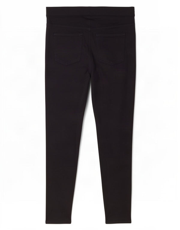 Pantaloni casual cerati da donna Marks & Spencer UK 14 Large W32 L27 Blu navy