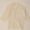 VINTAGE Womens Double Breasted Blazer Jacket IT 42 Medium White Vintage Vintage and Second-Hand Vintage from Messina Hembry 