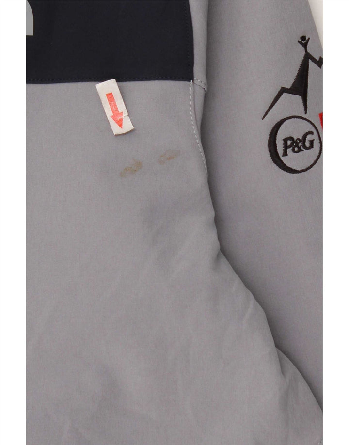 Giacca da tuta da uomo The North Face grande in poliestere color block grigio