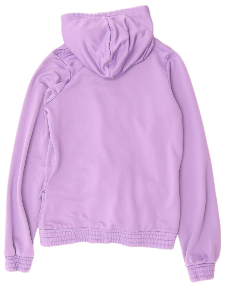 Maglione con cappuccio e zip da donna Reebok UK 12 Poliestere viola medio