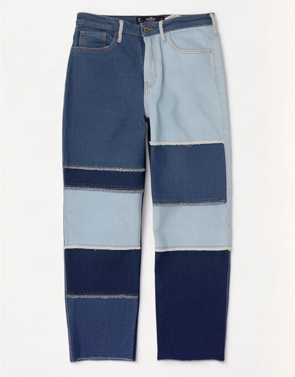 Jeans Hollister Vintage Straight da donna US 7 medi W28 L27 Blu